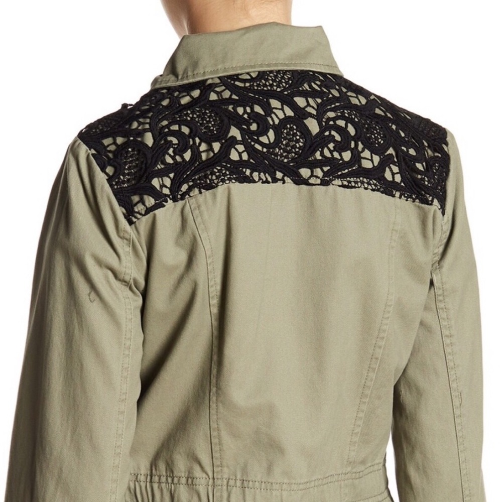 Crochet Jacket Knit Trim, Sz L,XL - Picture 3 of 4